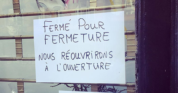 La vitrine, on la change lundi ou mardi ?